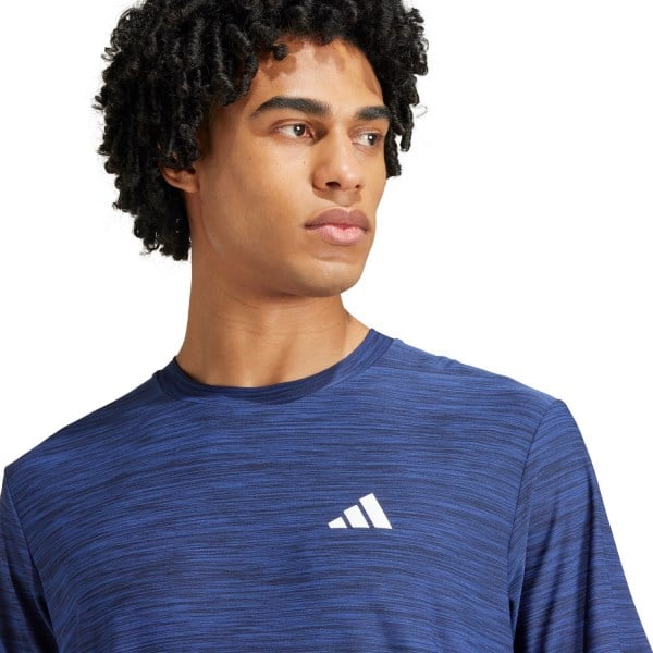 Adidas Train Essentials Mens Stretch Training T-Shirt - Navy/Black