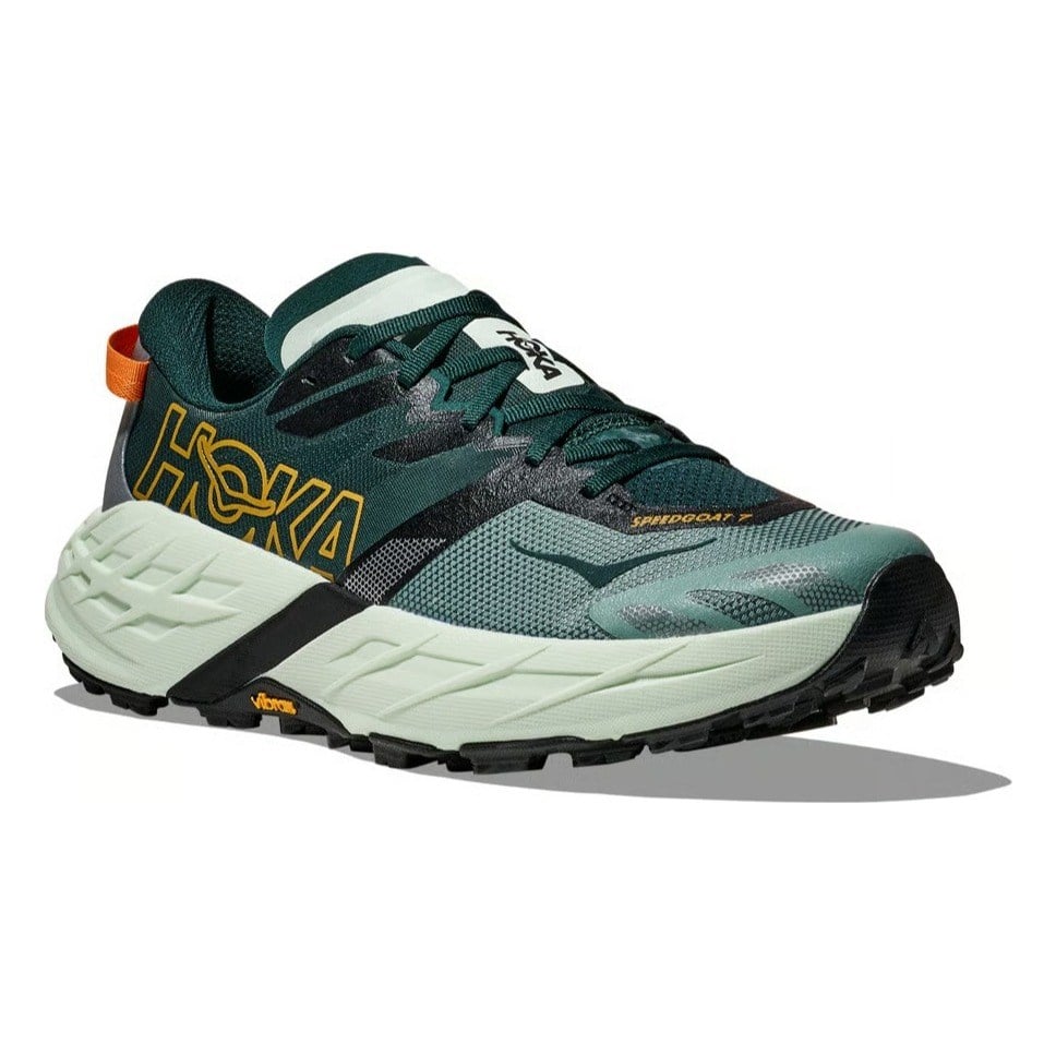 Hoka Speedgoat 7 - Mens Trail Running Shoes - Bay Leaf/Sea Glass