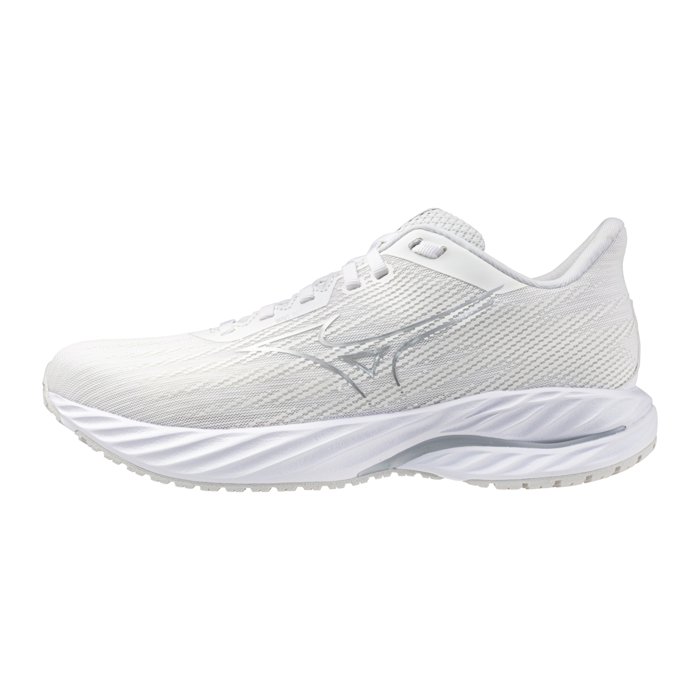 Mizuno Wave Inspire 21 - Womens Running Shoes - White/Silver/Harbour Mist