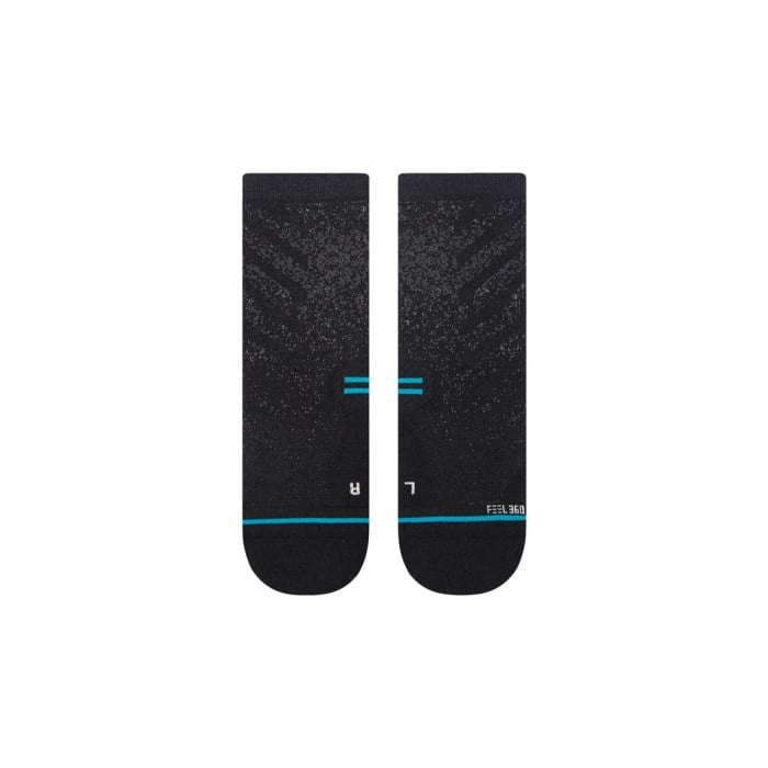 Stance Run Light Unisex Quarter Socks - Black