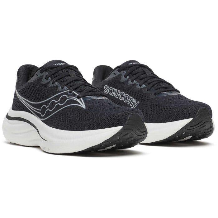 Saucony Ride 19 - Mens Running Shoes - Black/Silver