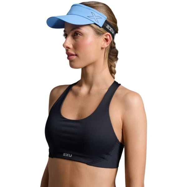 2XU Performance Running Visor - Azure Blue/Black