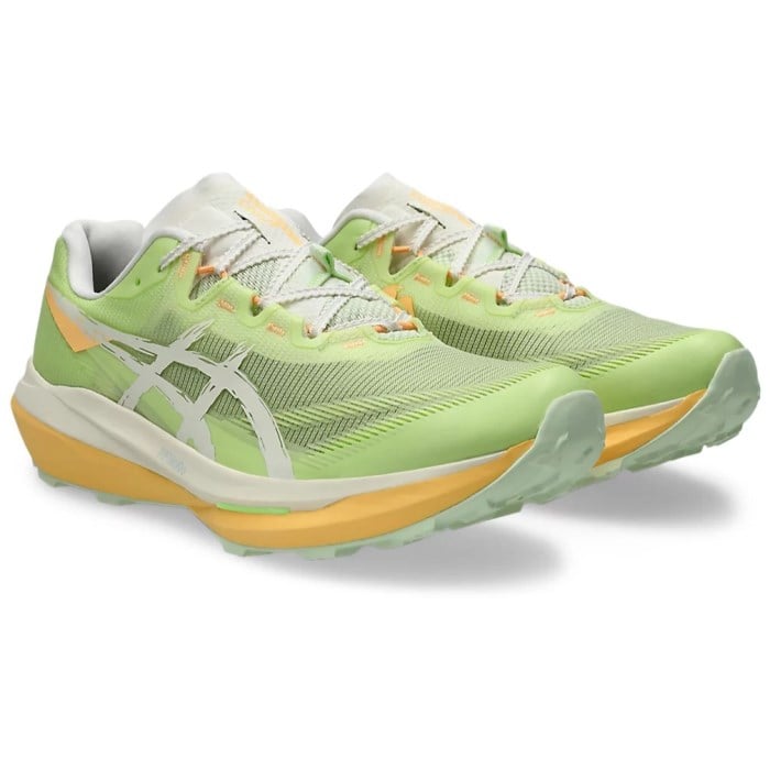 Asics Fuji Speed 4 - Mens Trail Running Shoes - Lime Green/Cream
