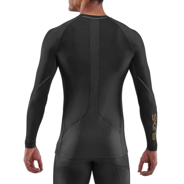 Skins Series-5 Mens Compression Long Sleeve Top - Black