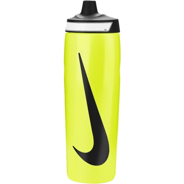 Nike Refuel Grip Sports Water Bottle - 709ml - Volt/Black