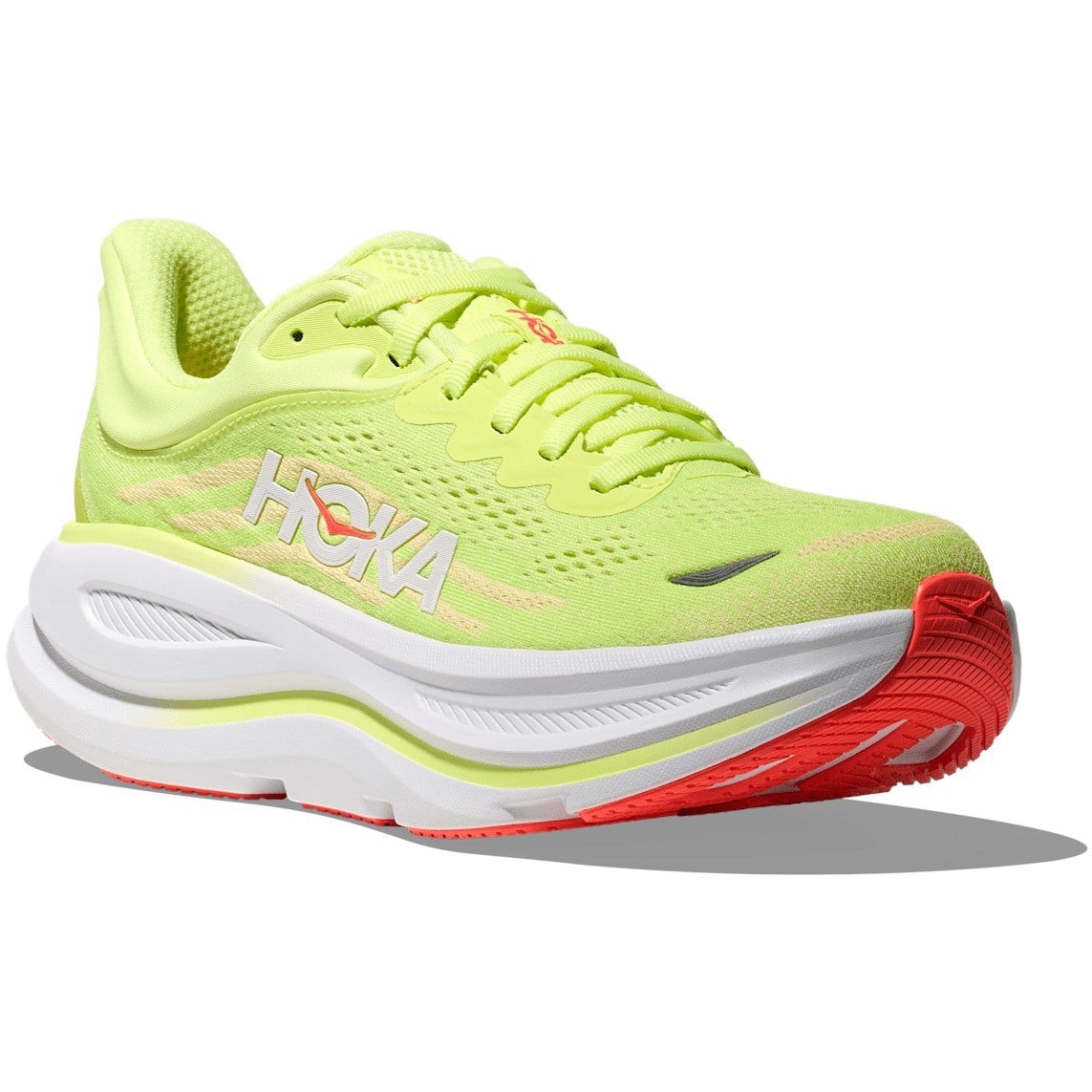 Hoka Bondi 9 - Womens Running Shoes - Neon Yuzu/Sunlight