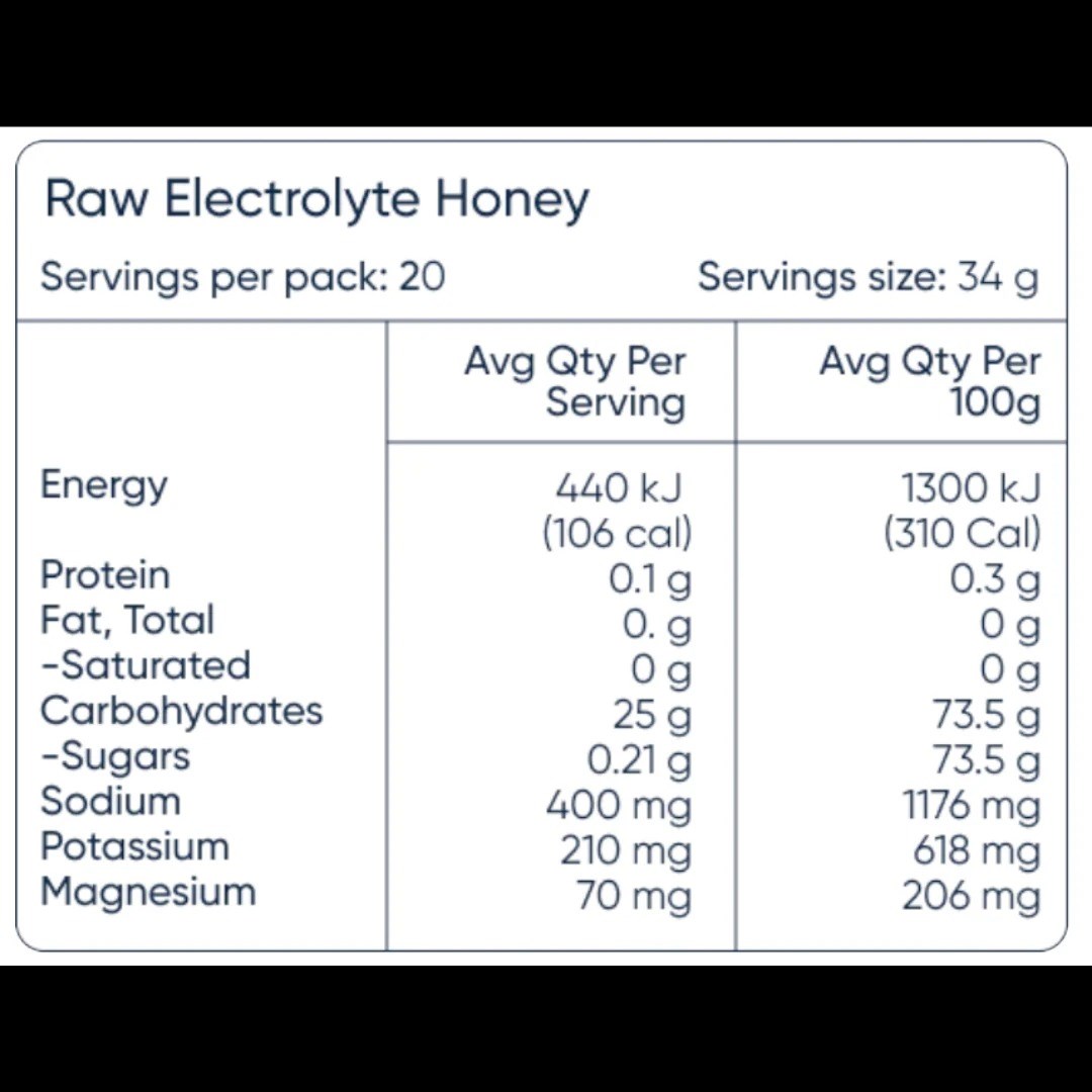 Sodii Raw Electrolyte Honey Gel - 34g - image 2