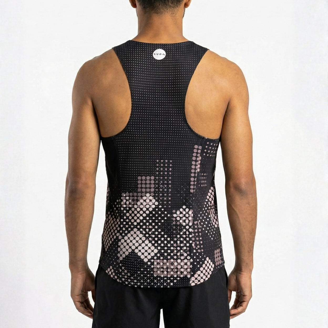 SUB4 Elite Running Singlet - Urban Grid Black