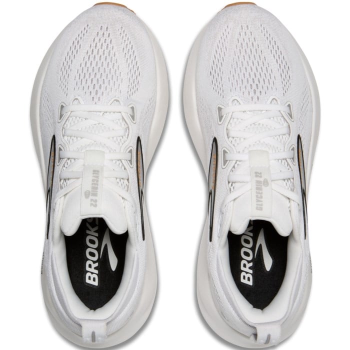 Brooks Glycerin 22 - Womens Running Shoes - White/Grey/Black
