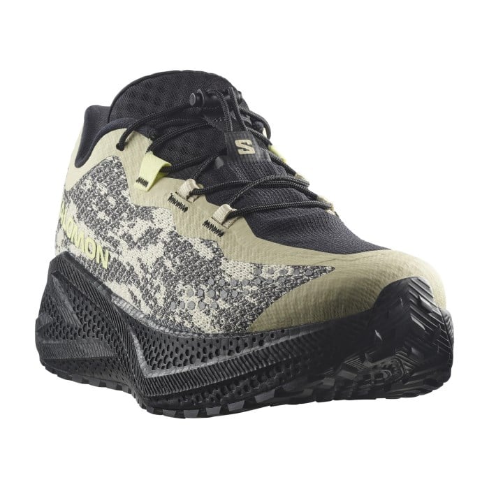Salomon Aero Glide 4 GRVL - Mens Running Shoes - Bog/Black/Sunny Lime - image 6