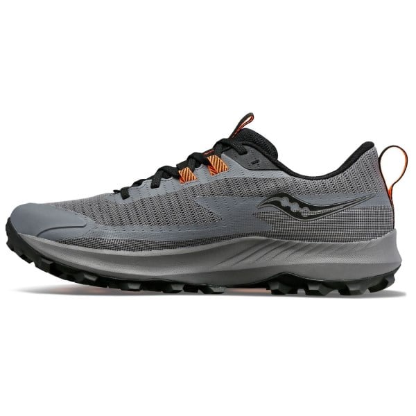 Saucony Peregrine 13 GTX - Mens Trail Running Shoes - Gravel/Black