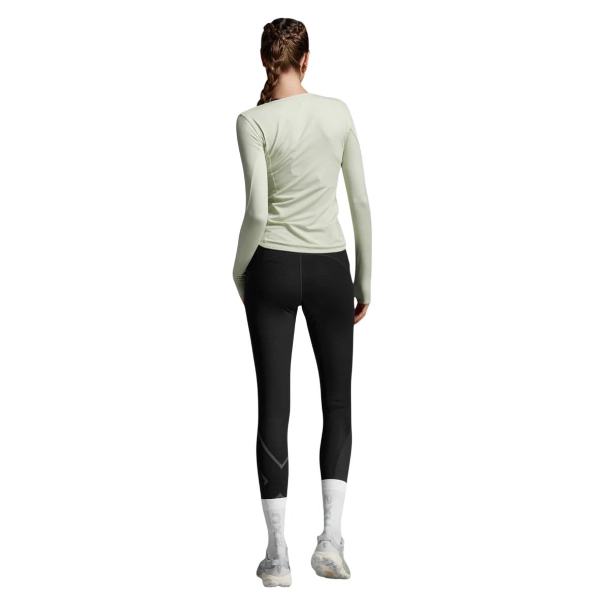 2XU Ignition Grid Base Layer Womens Long Sleeve Top - Seafoam/Seafoam Reflective - image 2