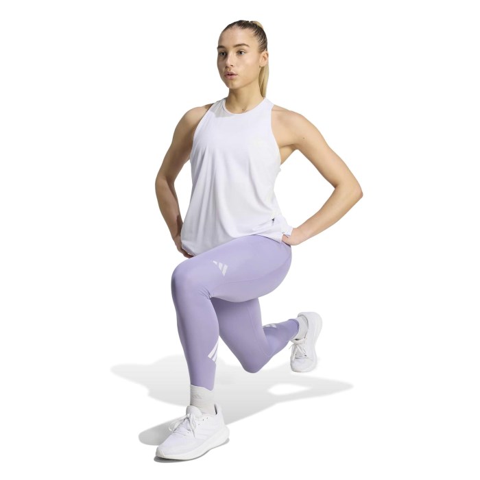 adidas ADI365 Climacool Womens Running Tank Top - Frost Purple/White - image 6