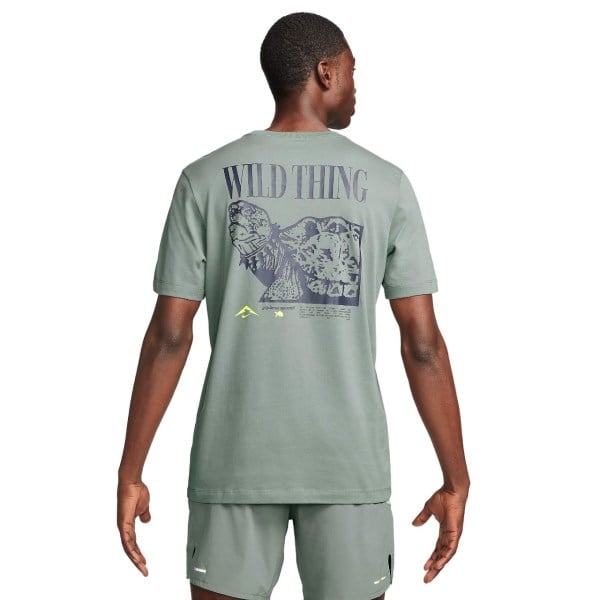 Nike Dri-Fit Trail Mens Running T-Shirt - Dark Stucco