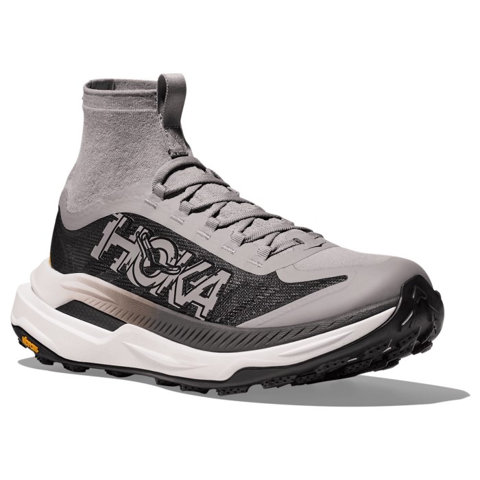 Hoka Tecton X 3 - Mens Trail Running Shoes - Cement/Black