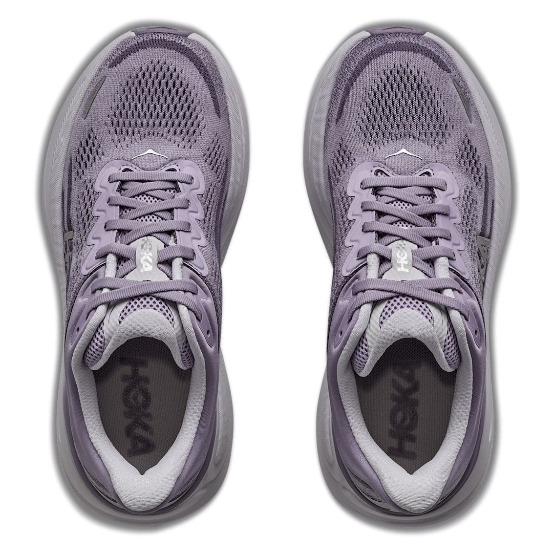 Hoka Bondi 9 - Womens Running Shoes - Mellow Lilac/Purple Fog - image 5