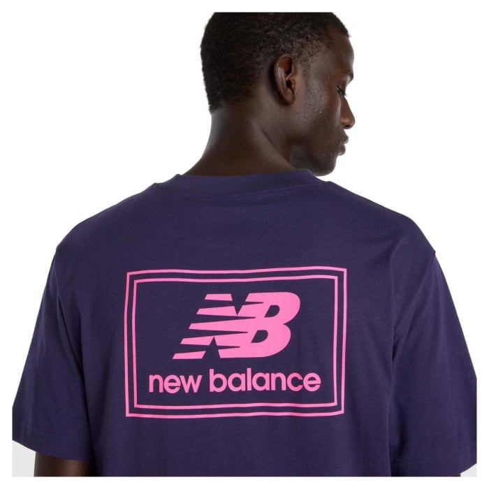 New Balance Mens Woven Label T-Shirt - Boysenberry