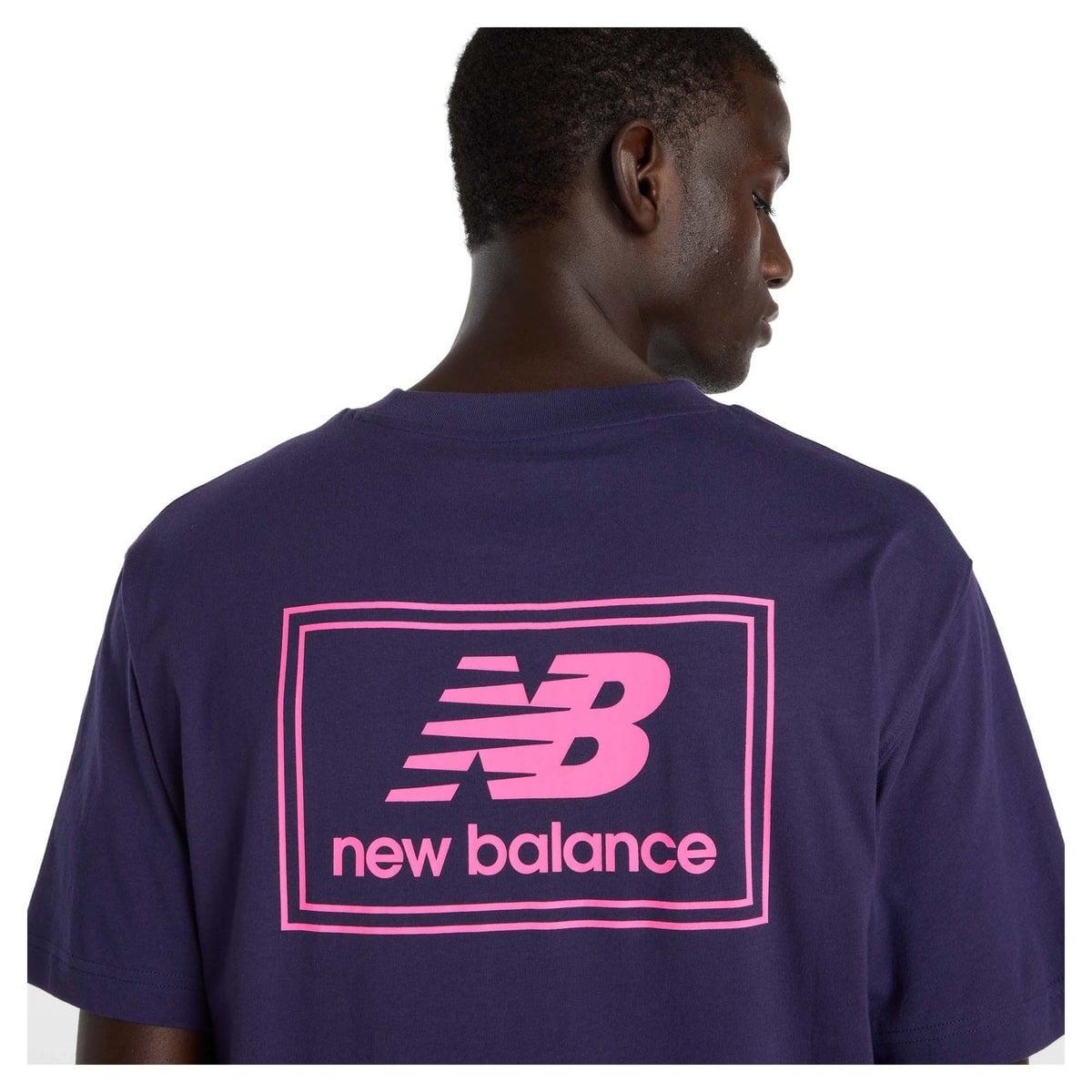 New Balance Mens Woven Label T-Shirt - Boysenberry