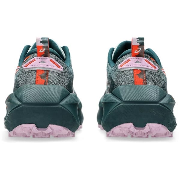 Asics Trabuco Max 4 - Womens Trail Running Shoes - Cold Moss/Nova Orange
