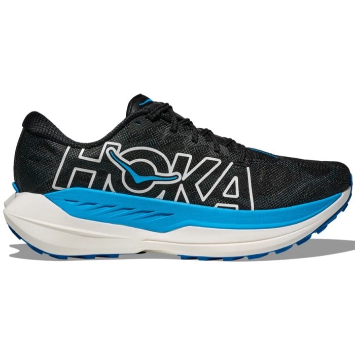Hoka Rocket X Trail - Womens Trail Running Shoes - Black/Sky Blue
