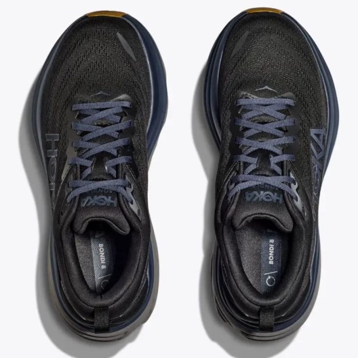 Hoka Bondi 8 - Mens Running Shoes - Black/Iron Ore