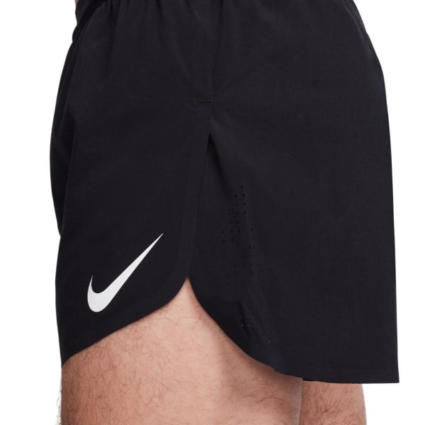 Nike AeroSwift ADV 4 Inch Brief-Lined Mens Running Shorts - Black/Summit White