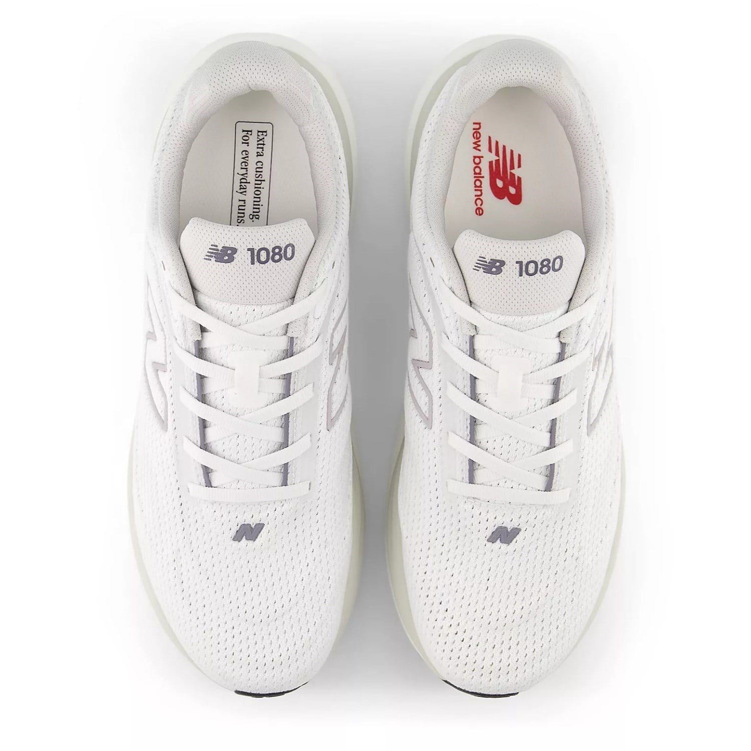 New Balance 1080v15 - Mens Running Shoes - White/Truffle Salt/Grey Matter