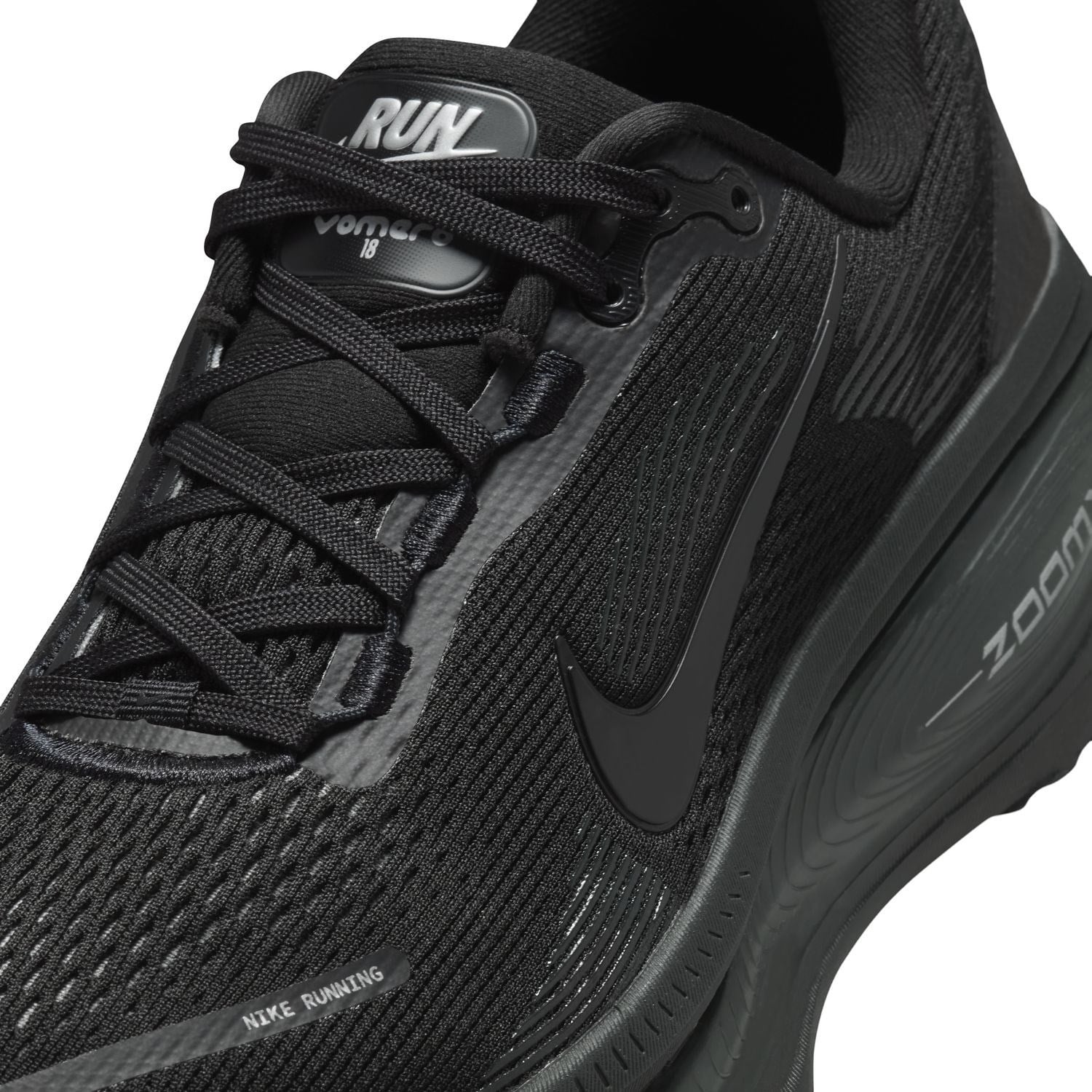 Nike Vomero 18 - Womens Running Shoes - Black/Black/Smoke Grey