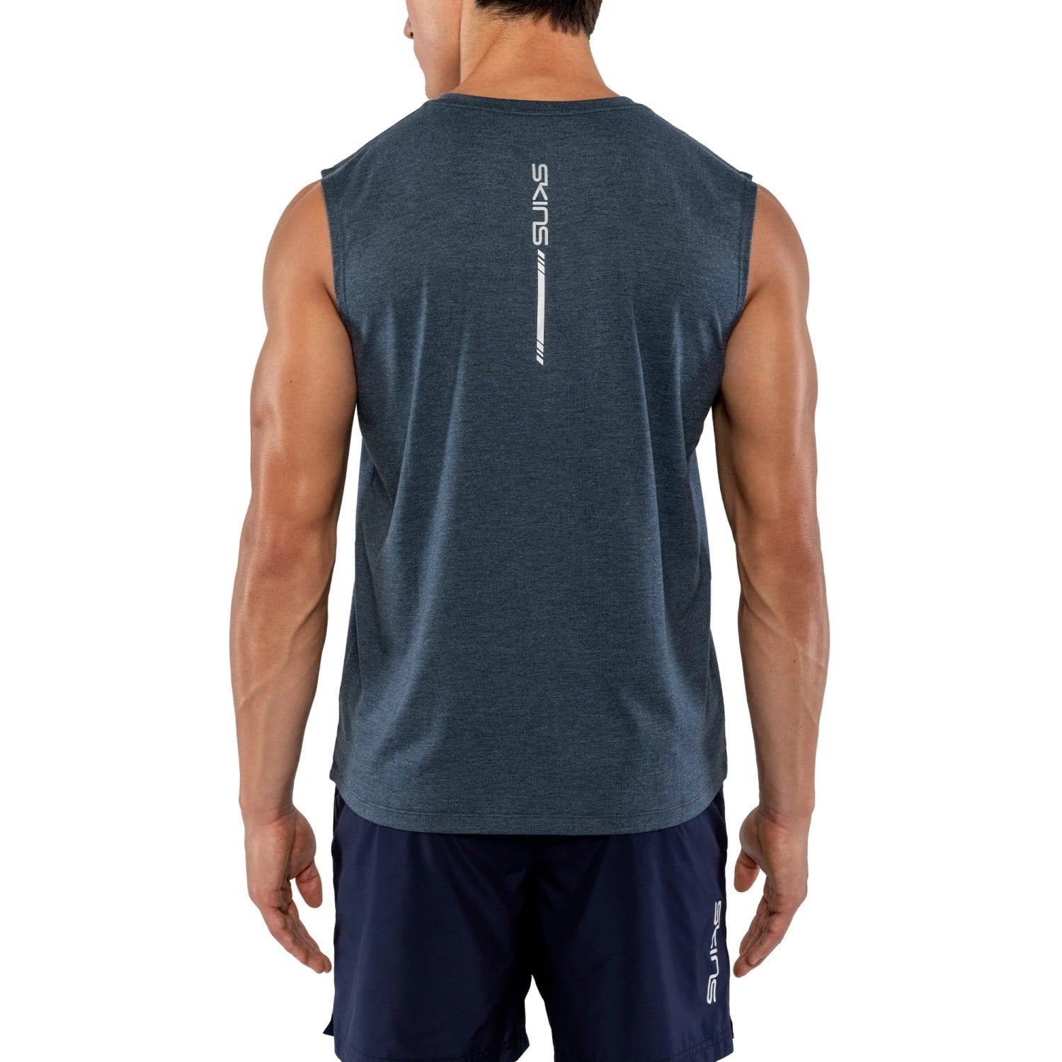Skins Activewear Mens Singlet - Midnight Navy