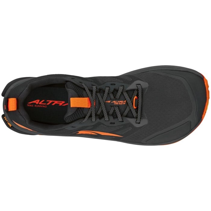 Altra Lone Peak 9+ - Mens Trail Running Shoes - Black/Orange