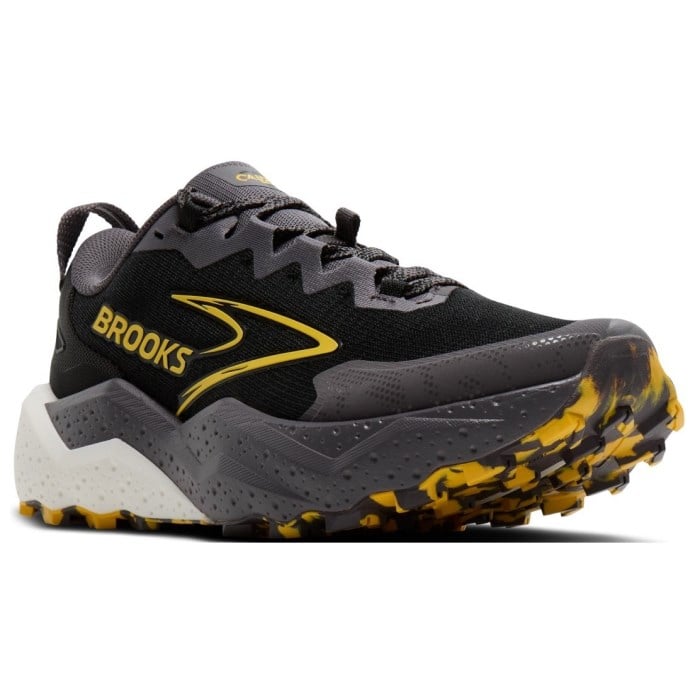 Brooks Caldera 8 - Mens Trail Running Shoes - Black/Rabbit/Zest