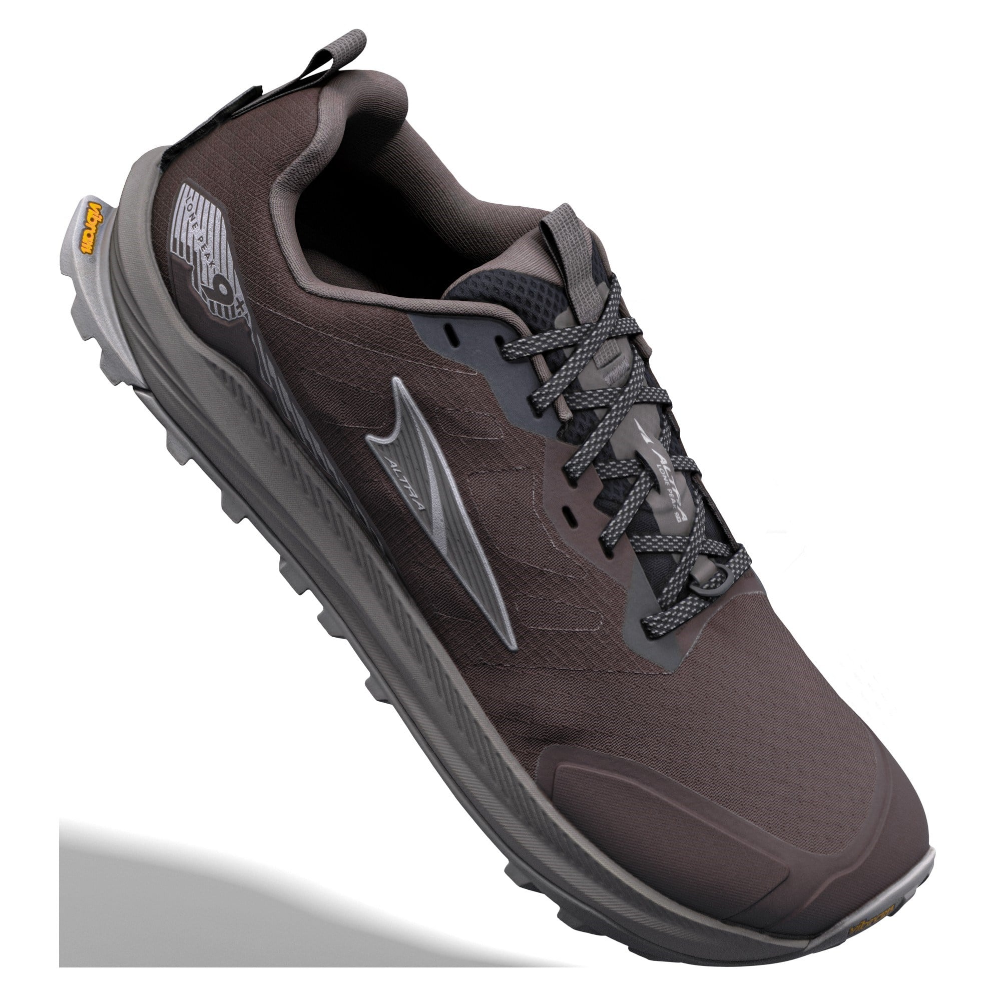 Altra Lone Peak 9+ - Mens Trail Running Shoes - Chocolate Torte Silver/Dark Gull Grey - image 6