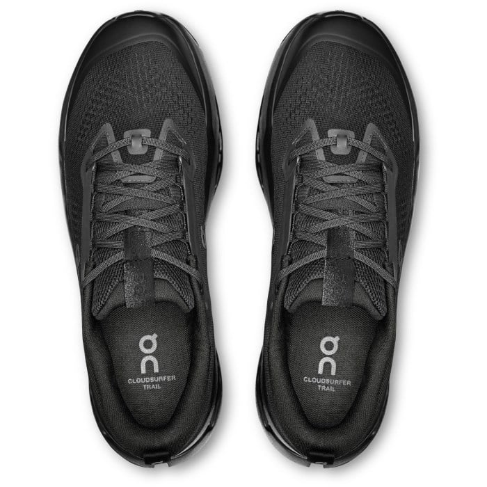 On Cloudsurfer Trail 2 - Mens Trail Running Shoes - Black/Eclipse