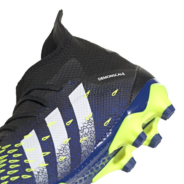 Adidas Predator Freak .3 FG - Mens Football Boots - Core Black/White/Solar Yellow
