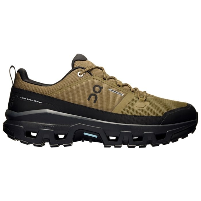 On Cloudrock Low Waterproof - Mens Hiking Shoes - Hunter/Black