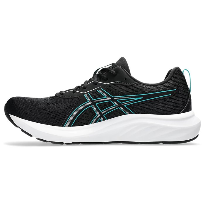 Asics Contend 9 - Mens Running Shoes - Black/Wave Teal