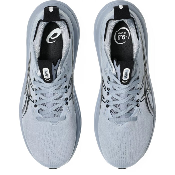 Asics Gel Nimbus 28 - Mens Running Shoes - Grey Blue/Black