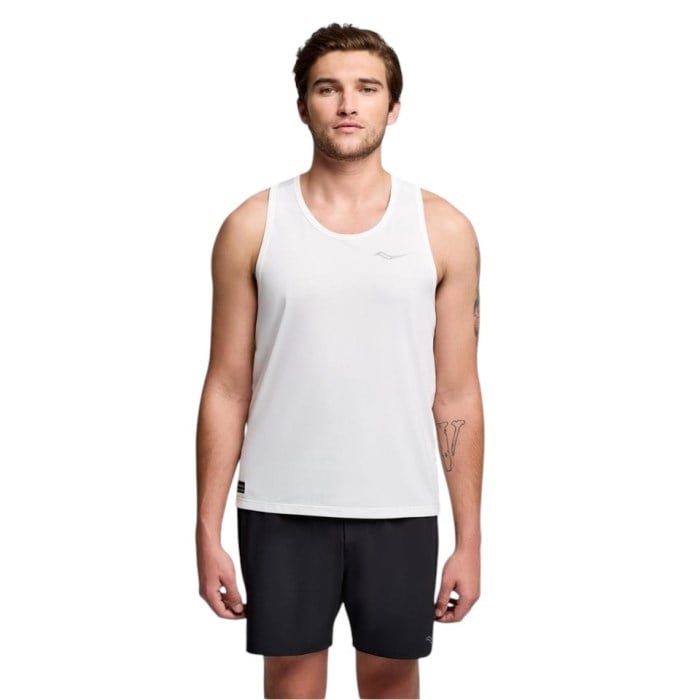 Saucony Stopwatch Mens Running Tank Top
