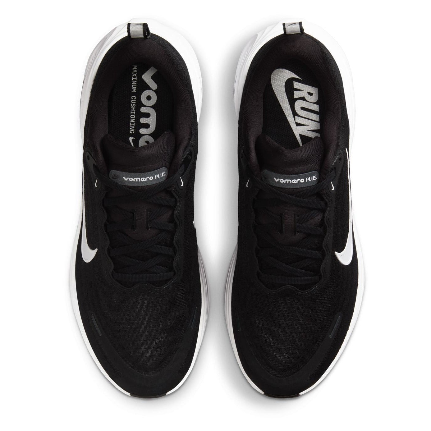 Nike Vomero Plus - Mens Running Shoes - Black/White Cool/Grey Metallic/Dark Grey - image 5