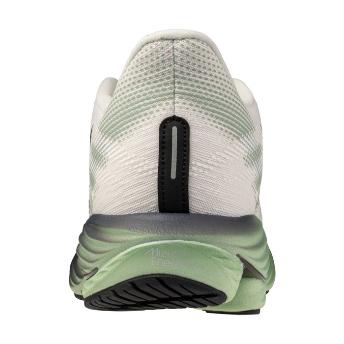 Mizuno Wave Rider 28 - Mens Running Shoes - Snow White/Frosty Green/Black