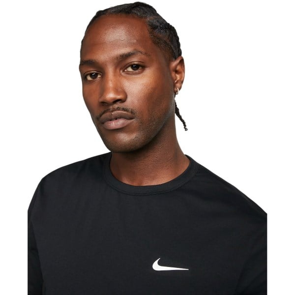 Nike Mens Hyverse Short Sleeve Training Top - Black/White