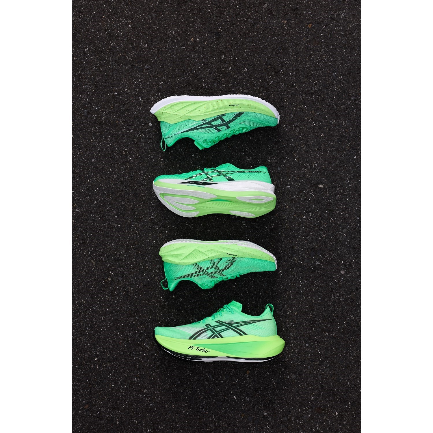 Asics Novablast 5 Ekiden - Mens Running Shoes - Vital Green/Black
