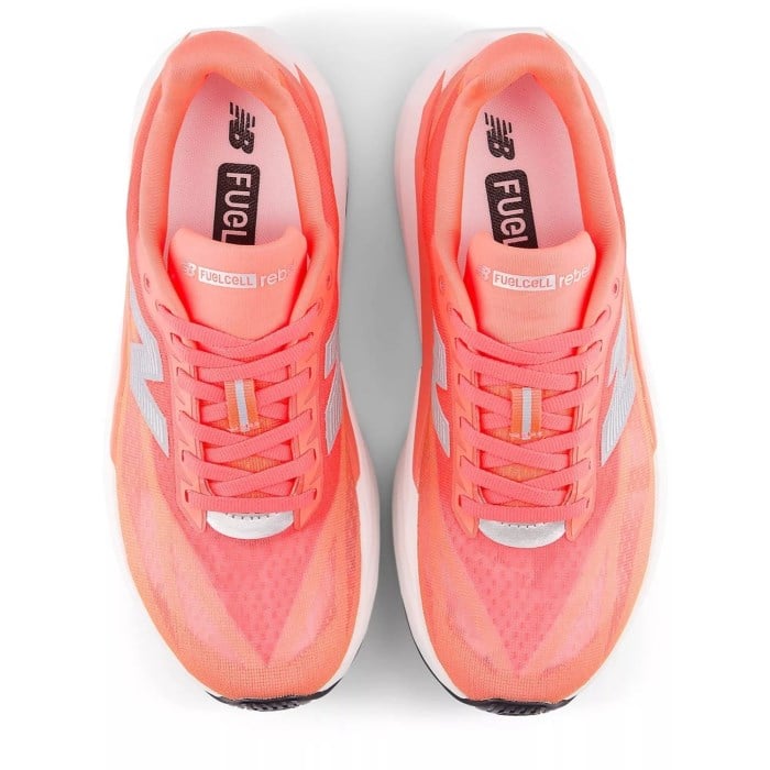 New Balance FuelCell Rebel v5 - Womens Running Shoes - Urgent Red/White/Silver Metallic