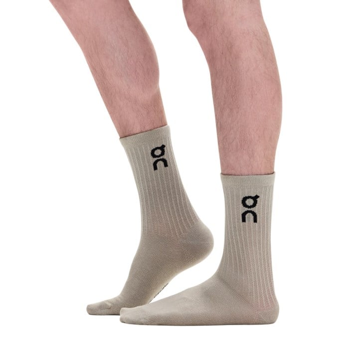 On Running Crew Logo Sock High - 3 Pack - Hare/Brume - image 2