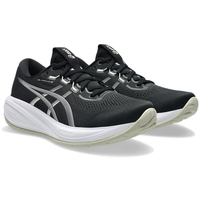 Asics Gel Cumulus 28 - Mens Running Shoes - Black/White