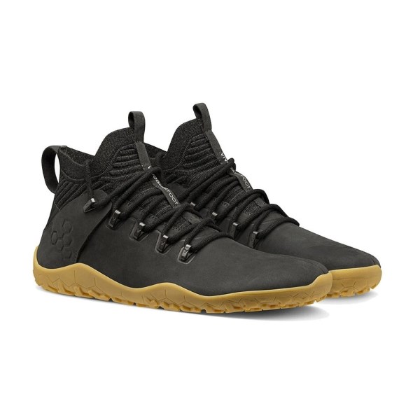 Vivobarefoot Magna Trail FG - Womens Hiking Shoes - Obsidian Leather