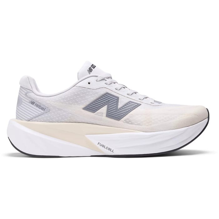 New Balance FuelCell Rebel v5 - Mens Running Shoes - Grey Matter/Linen/White
