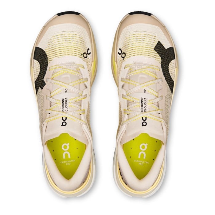 On Cloudultra Pro - Mens Trail Running Shoes - Pearl/Lychee
