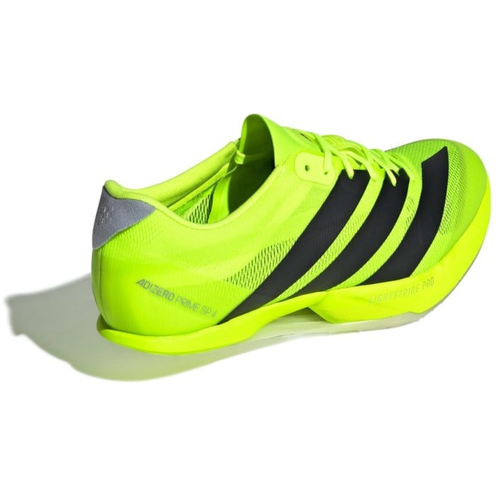 adidas Adizero Prime SP 4 - Unisex Track Sprint Spikes - Lucid Lemon/Core Black/Silver Metallic