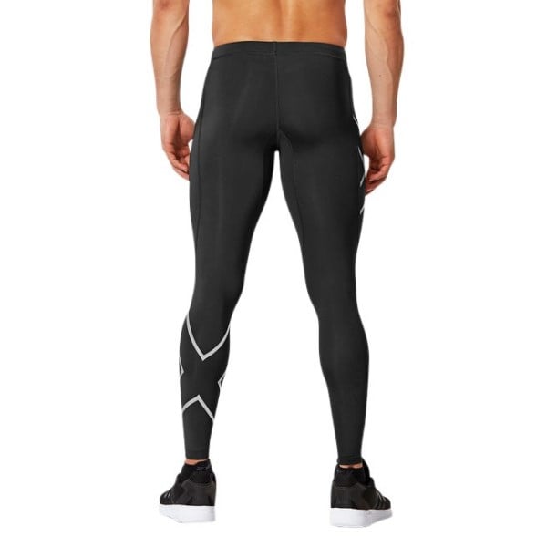 2XU Mens Compression Tights - Black/Silver